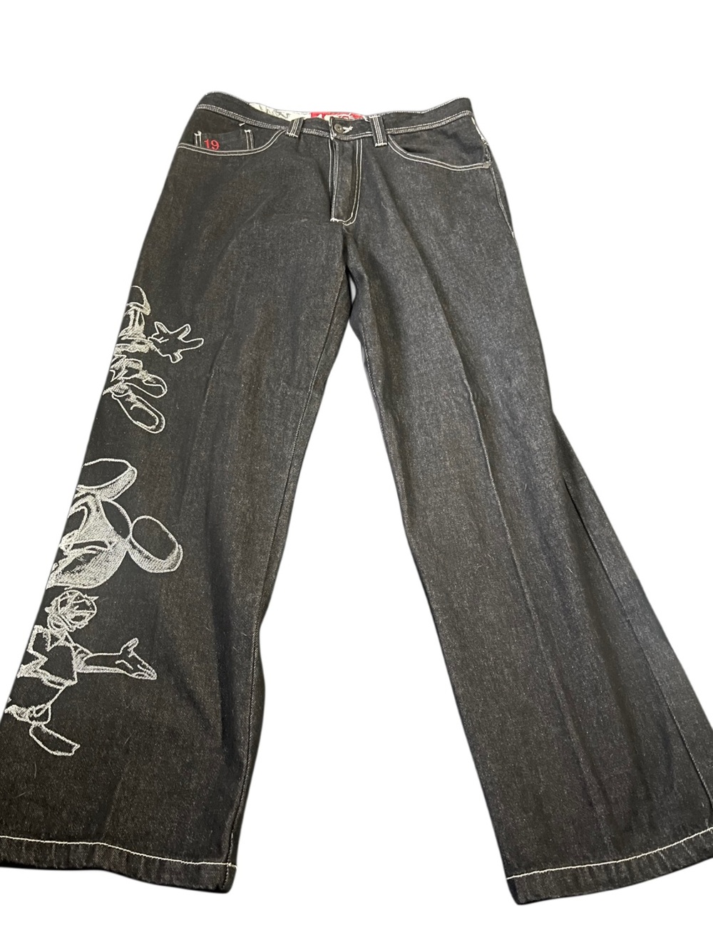 Black Disney Jeans Sz 36